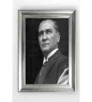 Gümüş Çerçeveli Atatürk Tablo a549