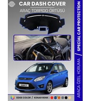 FORD C-MAX DOUBLE EKRAN (2010-2014) Torpido Örtüsü Araca Özel Tam Uyum Kaymaz Kolay Montaj