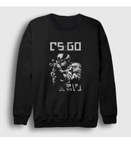 Presmono Unisex Siyah Sniper Oyun Counter Strike Cs Go Sweatshirt 327140tt