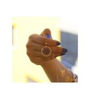 Davut Yıldızı Kolye - Yahudiler İçin Kalkan Gümüş Kolye - Safir Beyaz Taş (Rose Gold Altın)