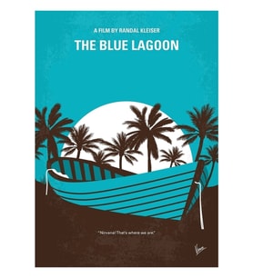 No871 My The Blue Lagoon Tablo Ahşap Poster Dekoratif