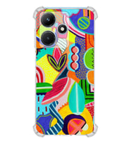 PrintiFy İnfinix Hot 30i Uyumlu Retro Color 6 Baskılı Şeffaf Köşe Korumalı Antişok Kılıf