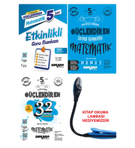 Ankara Yayıncılık 2024-2025 Müfredat 5 Sınıf Matematik Etkinlikli Sorular + Güçlendiren Sorular +32 Haftalık Denemeler (Çok Renkli)