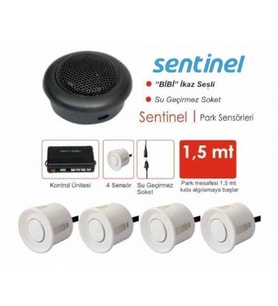 İnvells Oto Park Sensörü Bi Bi Ses İkazlı Beyaz Renk 22 Mm N11.189