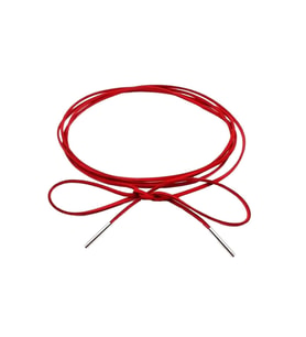 Kırmızı Renk Kadın Süet Bağcıklı Choker Kolye
