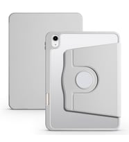 Apple iPad 10.9 2022 (10.Nesil) Uyumlu Kılıf Zore Termik Kalem Bölmeli Dönebilen Standlı Kılıf (Gri)