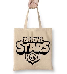 Brawl Stars Logo 01 Bez Çanta Uzun Saplı