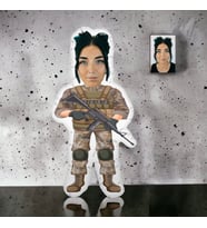 Yastık Adam Kişiye Özel Asker Üniformalı Bebek-1