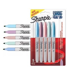 Sharpie Permanent Marker Kalem Fine Uç Mystic Gems 5'li