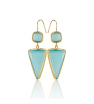 Kadir Jewellery 22 Ayar Altın Kaplama Kadın Sallantılı Küpe -El İşçiliği Ve Hipoalerjenik Küpe