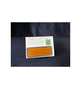 Zarfsız Mektup Sipariş Order Adam Hydraulics Ltd. York İngiltere 1935 yılından Halfpenny Pullu