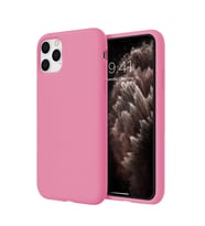 Apple iPhone 11 Pro Max İnce Mat Silikon Kılıf Pembe