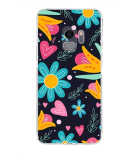 PrintiFy Samsung Galaxy S9 ile Uyumlu Retro Color 1  Kamera Korumalı Şeffaf  Kılıf