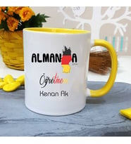 Almanca  Öğretmenine Özel Öğretmenler Günü Hediyesi Kişiye Özel Kupa Bardak