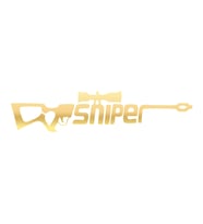 Sniper Sticker 17x17 Cm Gold