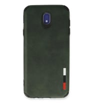 Newface Samsung Galaxy J7 Pro / J730 Kılıf Loop Deri Silikon - Yeşil