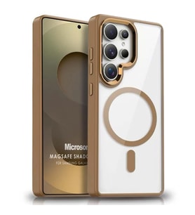 Microsonic Samsung Galaxy S25 Ultra Kılıf MagSafe Shadow Planet Gold (Gold)