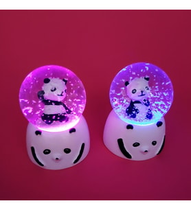 Mini Işıklı Panda Kar Küresi