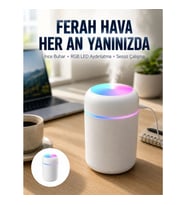 Mey İthalat® Hava Nemlendirici Buhar Makinesi Led Işıklı USB Dekoratif Nemlendirici Yeni Nesil