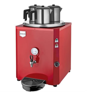 Remta Jumbo 40 Litre Üç Demlikli Çay Kazanı Makinesi - Kırmızı