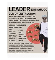 Bts- Kim Namjoon'dan Alıntı Tablo Ahşap Poster Dekoratif Kod1494