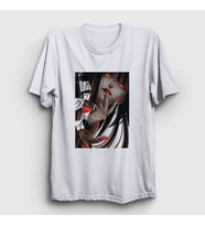Presmono Unisex Beyaz Yumeko Anime kakegurui T-Shirt 240067tt (Beyaz)