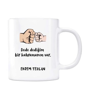 Kahraman Dede Kişiye Özel İsimli Kupa