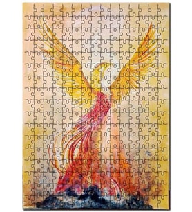 Cakapuzzle Zarif Anka Kuşu Görseli Puzzle Yapboz MDF (Ahşap) (120 Parça)