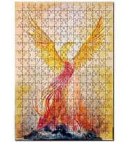Cakapuzzle Zarif Anka Kuşu Görseli Puzzle Yapboz MDF (Ahşap) (120 Parça)