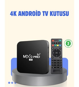 4K Android TV Box – 2GB RAM 16GB ROM, Hızlı Wi-Fi Bağlantılı Akıllı Medya Kutusu