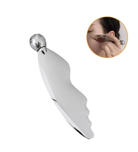 Metal Cilt Sıkılaştırıcı Face 3D Roller Kelebek Gua Sha Yüz Masaj Graston Aparatı