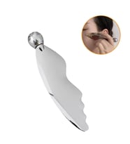 Metal Cilt Sıkılaştırıcı Face 3D Roller Kelebek Gua Sha Yüz Masaj Graston Aparatı