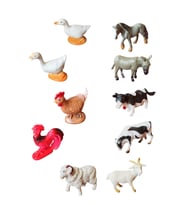 Çiftliğin Minik Dostları Seni Bekliyor! Mini Boy 10 lu Kümes ve Çiftlik Hayvanları Seti (Çok Renkli)