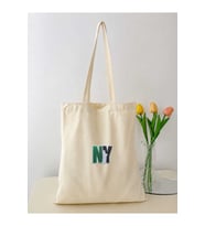 Le Vion Ny Yeşil - Bez Çanta 38x42 cm 170 Gr Hambez Omuz Çantası Kadın Alışveriş Çantası