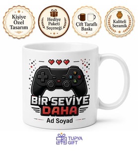 Kişiye Özel Konsol Keyfi Temalı Kupa Bardak Gamer Hediye Bardak