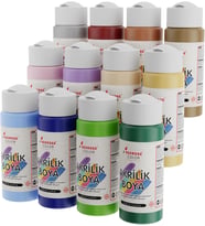 Lexroo Pastel Renkler Akrilik Boya 12'li Set 12x60 ml