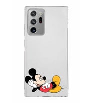 Samsung Galaxy Note 20 Ultra Kamera Korumalı Kapak Mickey Mouse Tasarımlı  Şeffaf Kılıf