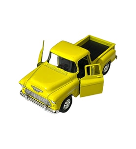 Sarı Chevrolet Stepside Pikap Oyuncak Lisanslı Diecast Metal Çek Bırak Araba