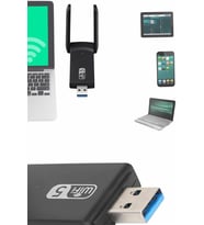 Mbps Wifi Alıcı Kablosuz Wifi Adaptörü Çift Band Çift Antenli