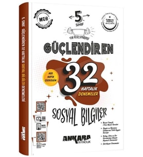 5. Sınıf Sosyal Bilgiler Güçlendiren 32 Haftalık Denemeleri Ankara Yayıncılık