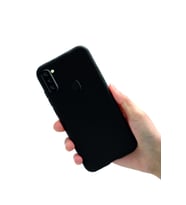 Samsung Galaxy M11 Kılıf Kamera Korumalı Silikon Rubber Arka Kapak (Siyah)