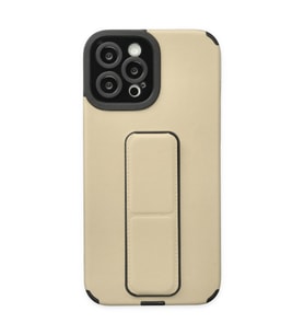 Iphone 12 Kılıf Mega Standlı Silikon - Gold