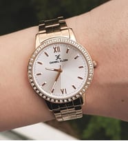 Daniel Klein Rose Gold Çelik Bilezik Taşlı Kadın Kol Saati