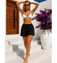 Kadın Beli Lastikli Modal Yazlık Şort 26106