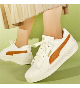 Puma Smash Platform V3 Beyaz Kadın Sneaker spor ayakkabı - 390758 12