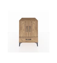 Kronos Komodin 2 Raflı Tek Çekmeceli 2 Kapaklı 60x59x80 Çam-Çam