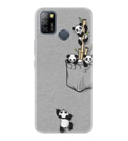 INFINIX Smart 4 5 6 Zero 8 S5 Pro Kılıf Desemli Silikon Pandalar 1798