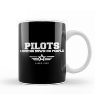 Funny Pilots Looking Down On People Since 1903 Pun Kupa Bardak Porselen