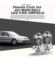 Honda Civic İes Mercek Led Xenon Uzun - Kısa Çift Renk