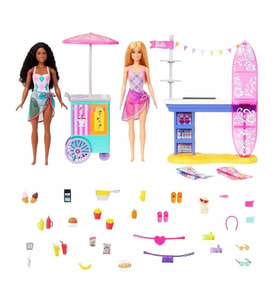 Barbie Brooklyn ve Malibu Bebekleri Oyun Seti